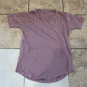 Pink/purple soft Madewell shirt sleeve tee